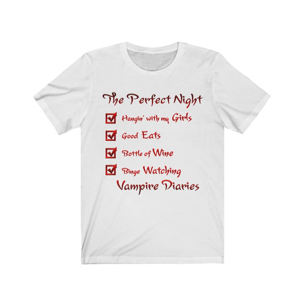 Vampire Diaries - The Perfect Night - Unisex Jersey Short Sleeve Tee