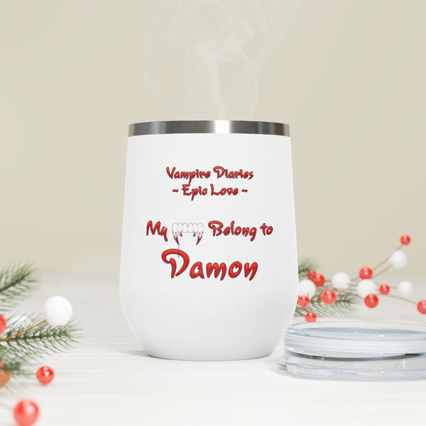 Vampire Diaries - Epic Love Damon - 12oz Insulated Wine Tumbler