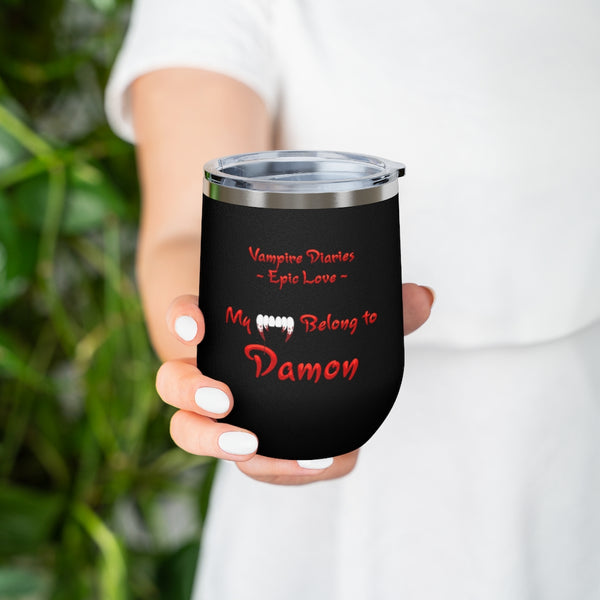 Vampire Diaries - Epic Love Damon - 12oz Insulated Wine Tumbler