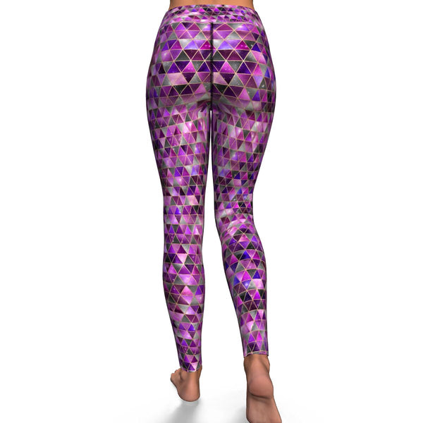 IsoGeoTri - Pinks - Yoga Leggings