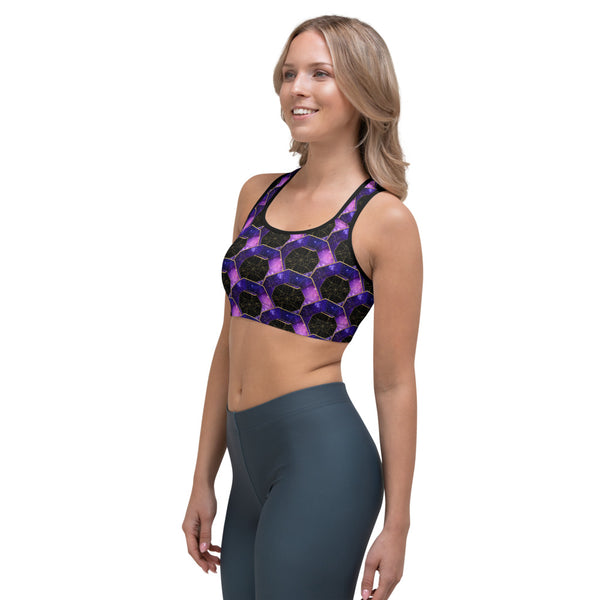 SPGeo - Pink & Purple - Sports Bra
