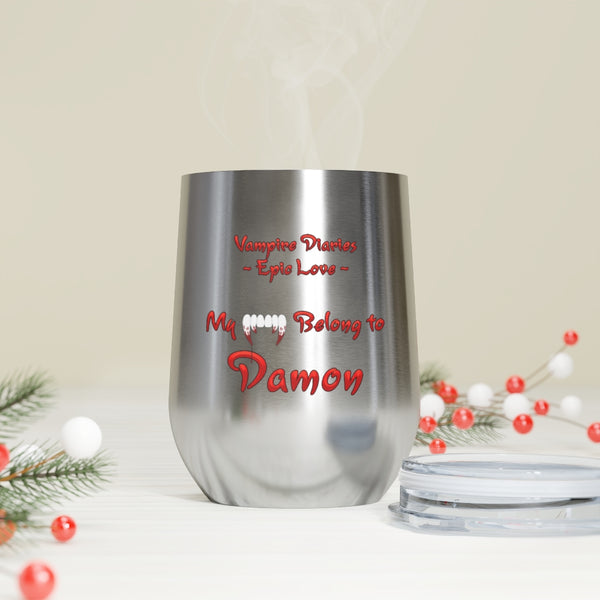 Vampire Diaries - Epic Love Damon - 12oz Insulated Wine Tumbler
