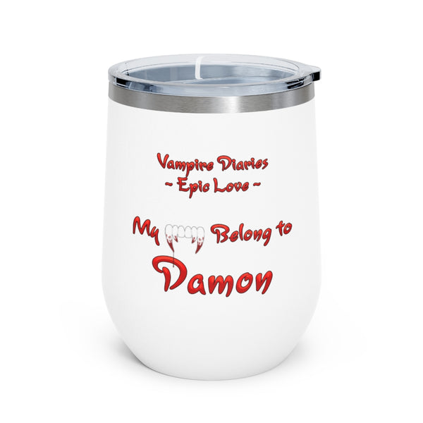Vampire Diaries - Epic Love Damon - 12oz Insulated Wine Tumbler