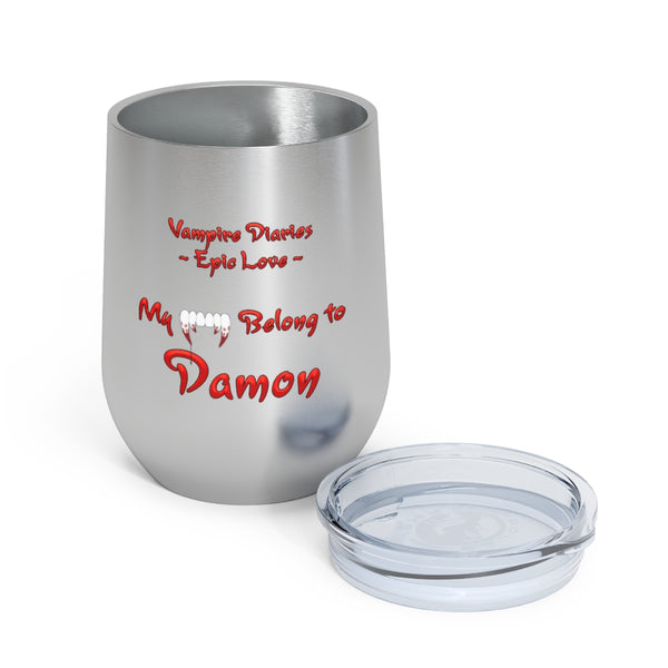 Vampire Diaries - Epic Love Damon - 12oz Insulated Wine Tumbler