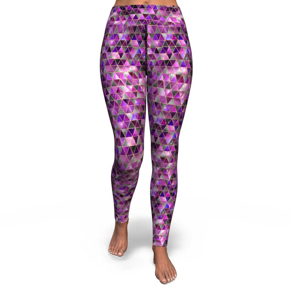 IsoGeoTri - Pinks - Yoga Leggings