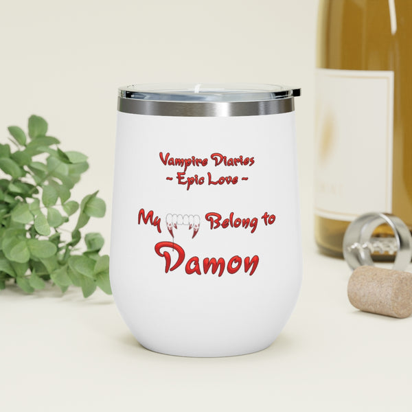 Vampire Diaries - Epic Love Damon - 12oz Insulated Wine Tumbler
